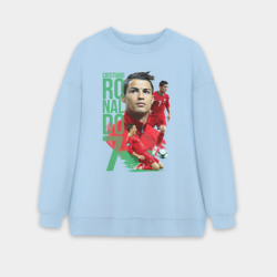 Женский свитшот oversize без начеса хлопок Ronaldo