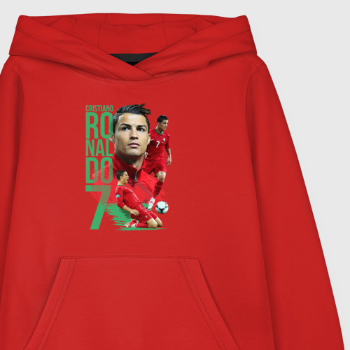 Детская толстовка хлопок Ronaldo, цвет красный - фото 3