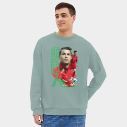Мужской свитшот oversize без начеса хлопок Ronaldo - фото 2