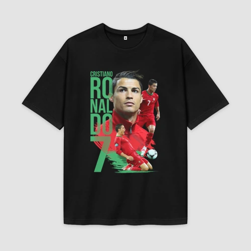 Мужская футболка Oversize хлопок premium Ronaldo