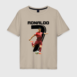 Мужская футболка хлопок Oversize Ronaldo