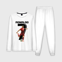 Мужская пижама с лонгсливом хлопок Ronaldo