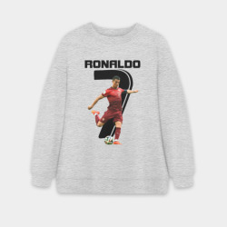 Женский свитшот oversize без начеса хлопок Ronaldo
