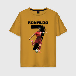 Женская футболка хлопок Oversize Ronaldo