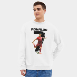 Мужской свитшот oversize без начеса хлопок Ronaldo - фото 2
