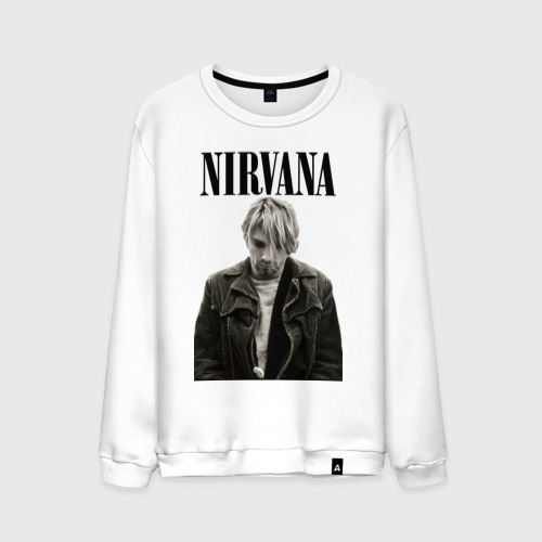 Мужской свитшот хлопок Nirvana t-shirt, цвет белый