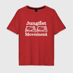 Мужская футболка хлопок Oversize Junglist Movement