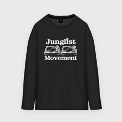 Женский лонгслив oversize хлопок Junglist Movement