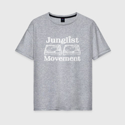 Женская футболка хлопок Oversize Junglist Movement