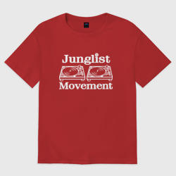 Мужская футболка хлопок Oversize Junglist Movement