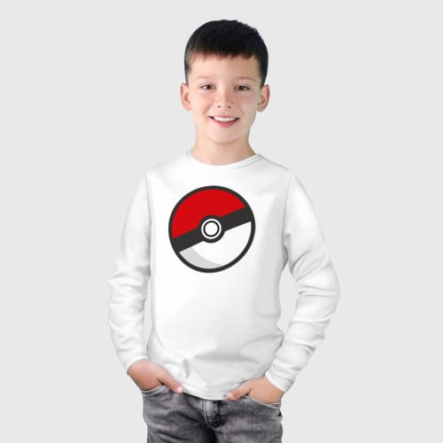 Детский лонгслив хлопок Pokeball - фото 3