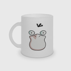 Кружка матовая стеклянная Psyduck