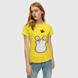 Женская футболка хлопок Psyduck - фото 2