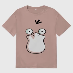 Женская футболка хлопок Oversize Psyduck
