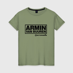 Женская футболка хлопок Armin van Buuren