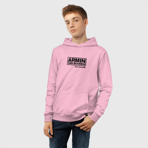 Детская толстовка хлопок Armin van Buuren, цвет светло-розовый - фото 6