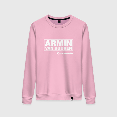 Женский свитшот хлопок Armin van Buuren, цвет светло-розовый
