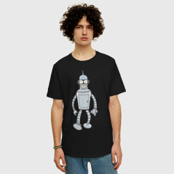 Мужская футболка хлопок Oversize Bender color - фото 2