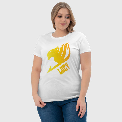 Женская футболка хлопок Люси, цвет белый - фото 6