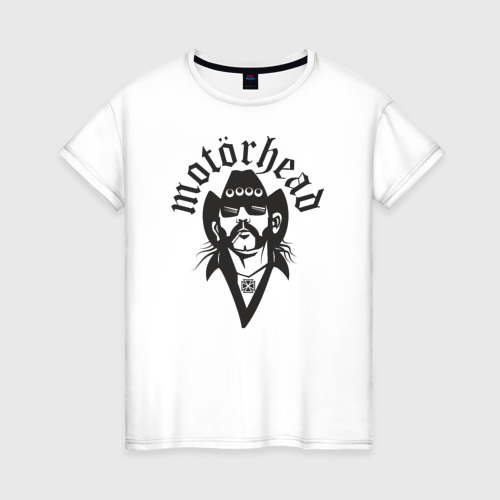 Женская футболка хлопок Motorhead, цвет белый