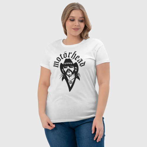 Женская футболка хлопок Motorhead, цвет белый - фото 6