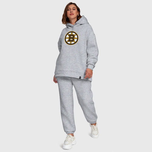 Женский костюм хлопок Oversize с принтом Boston Bruins, фото #6