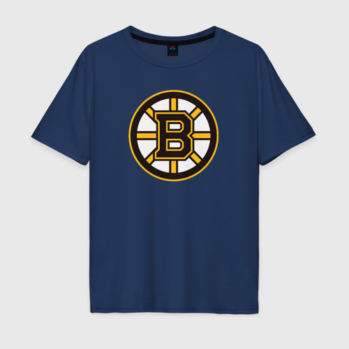 Мужская футболка хлопок Oversize Boston Bruins