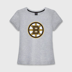 Женская футболка хлопок Slim Boston Bruins