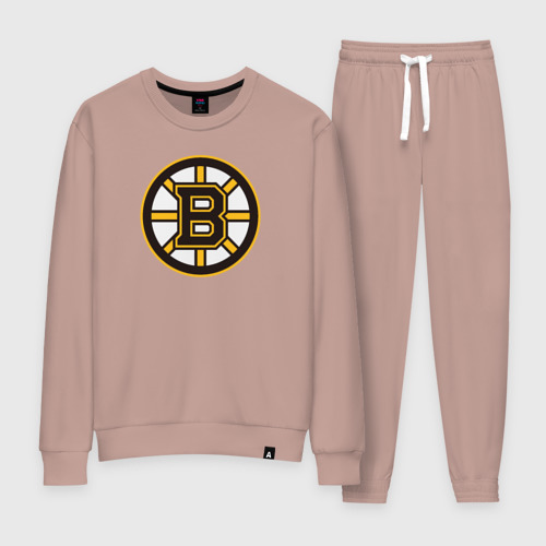 Женский костюм хлопок Boston Bruins, цвет пыльно-розовый