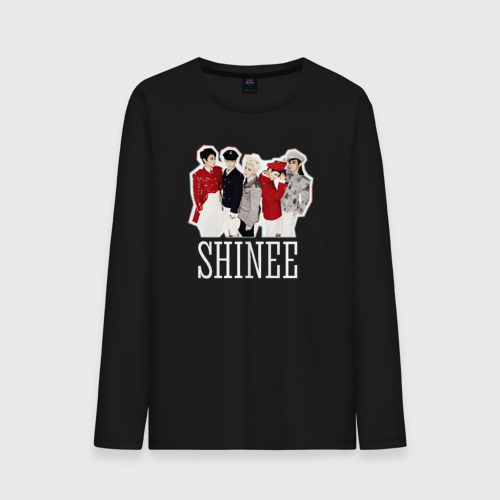 Мужской лонгслив хлопок Shinee, цвет черный