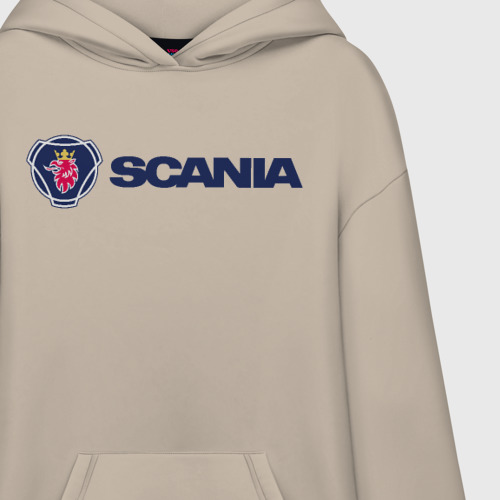 Худи SuperOversize хлопок Scania, цвет миндальный - фото 3