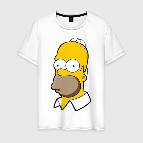 Мужская футболка хлопок Homer, цвет белый