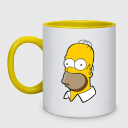 Кружка двухцветная Homer