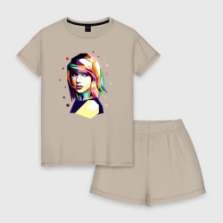 Женская пижама с шортиками хлопок Taylor Swift