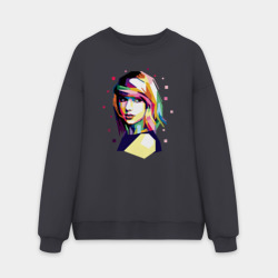 Мужской свитшот oversize без начеса хлопок Taylor Swift