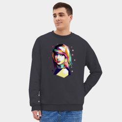 Мужской свитшот oversize без начеса хлопок Taylor Swift - фото 2