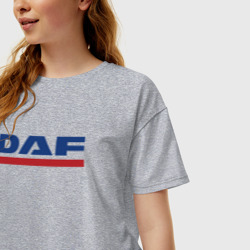 Женская футболка хлопок Oversize DAF - фото 2