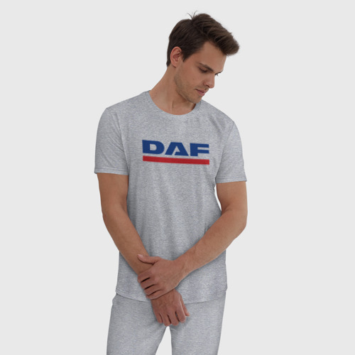 Мужская пижама хлопок DAF, цвет меланж - фото 3