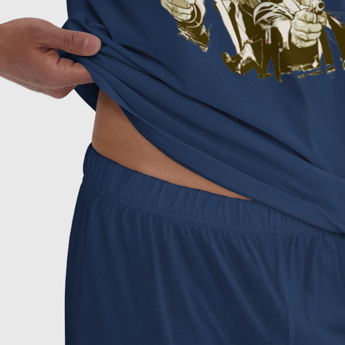Мужская пижама хлопок Тарантино, цвет темно-синий - фото 6