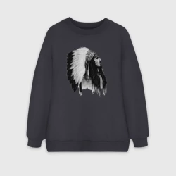 Женский свитшот oversize без начеса хлопок Джонни Депп