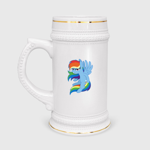 Кружка пивная Rainbow Dash Angry