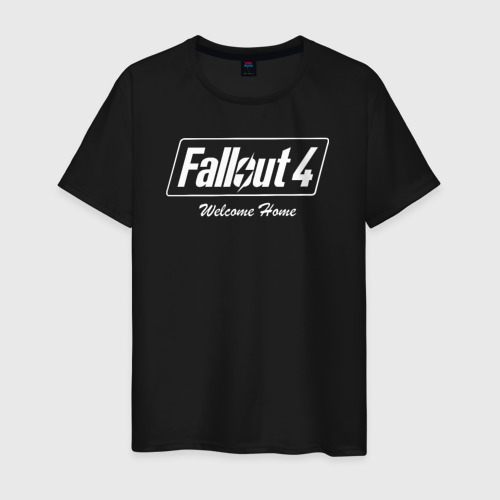 Мужская футболка хлопок Fallout 4, цвет черный