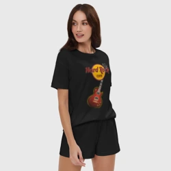 Женская пижама с шортиками хлопок Hard Rock cafe - фото 2