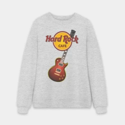 Мужской свитшот oversize без начеса хлопок Hard Rock cafe