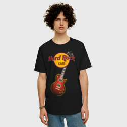 Мужская футболка хлопок Oversize Hard Rock cafe - фото 2