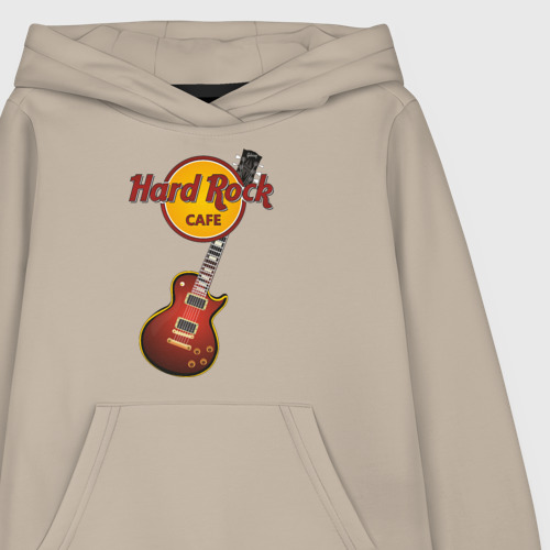 Детская толстовка хлопок Hard Rock cafe, цвет миндальный - фото 3