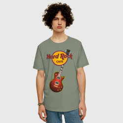Мужская футболка хлопок Oversize Hard Rock cafe - фото 2