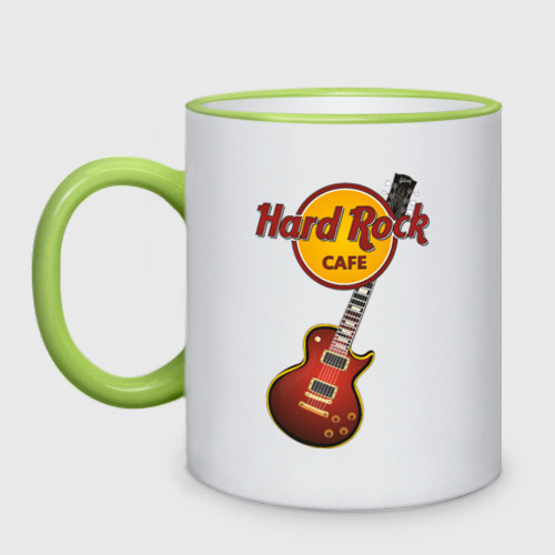 Кружка двухцветная Hard Rock cafe, цвет Кант светло-зеленый