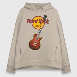 Женское худи Oversize хлопок Hard Rock cafe