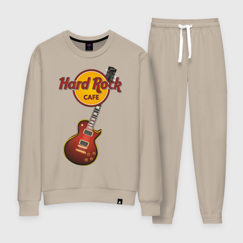 Женский костюм хлопок Hard Rock cafe, цвет миндальный